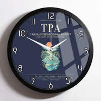 Thumbnail for Tampa International Airport TPA Wall-Clock Framed - Navy Blue