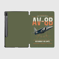 Thumbnail for AV-8B Harrier II design on green army samsung tablet tablet case