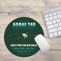 Thumbnail for DJI Agras T40 design on dark green round mouse pad