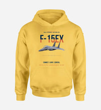 Thumbnail for F-15EX EAGLE II design on yellow hoodie single side