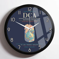 Thumbnail for Ronald Reagan Washington National Airport DCA Wall-Clock Framed - Navy Blue