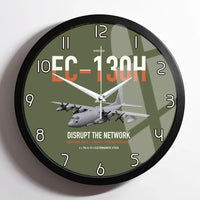 Thumbnail for EC-130H Compass Call design on green army framed wall clock
