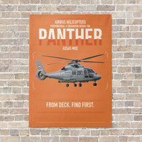 Thumbnail for Airbus Helicopters AS565 MBe Panther vertical canvas print - no frame - orange background
