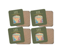 Thumbnail for Almería Airport (LEI) design on green army 4 pieces set coaster
