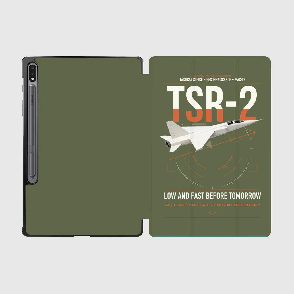 BAC TSR-2 design on green army samsung tablet tablet case