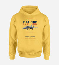 Thumbnail for F-A-18D HORNET design on yellow hoodie single side
