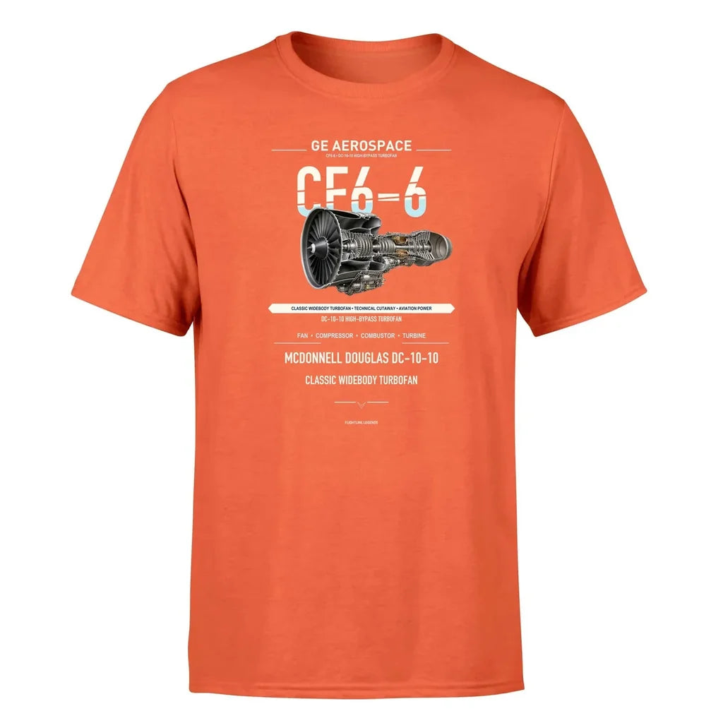 CF6-6 design on orange single side