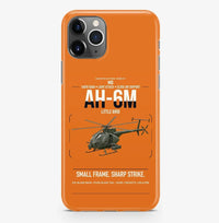 Thumbnail for MD AH-6M Little Bird design on orange magsafe iphone case, for iPhone Pro Max
