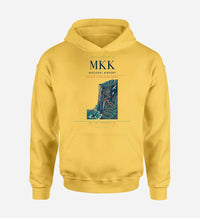Thumbnail for Molokai Airport (MKK) design on yellow hoodie single-side print