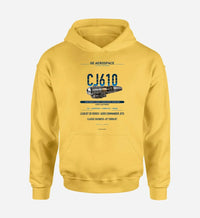 Thumbnail for CJ610 design on yellow hoodie single side