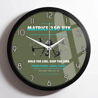 Thumbnail for DJI Matrice 350 RTK design on green army framed wall clock