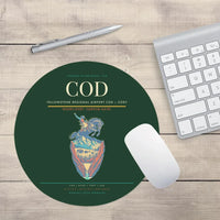 Thumbnail for Yellowstone Regional Airport (COD) design on dark green round mouse pad