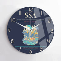 Thumbnail for Salvador - Deputado Luis Eduardo Magalhaes International Airport SSA Wall-Clock No-Frame - Navy Blue