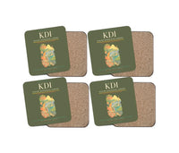 Thumbnail for Wolter Monginsidi Airport (KDI) design on green army 4 pieces set coaster