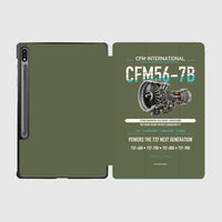 Thumbnail for CFM56-7B design on green army samsung tablet tablet case
