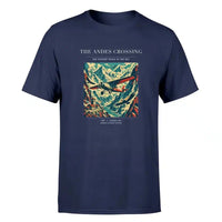 Thumbnail for VINTAGE G4021 - The Andes Crossing - Premium T-Shirt design on navyblue premium t shirt
