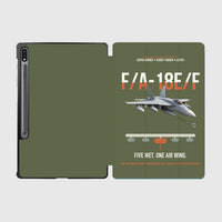 Thumbnail for F A-18E F Buddy Tanker design on green army samsung tablet tablet case