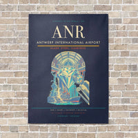 Thumbnail for Antwerp International Airport ANR - Canvas No Frame - Navy Blue