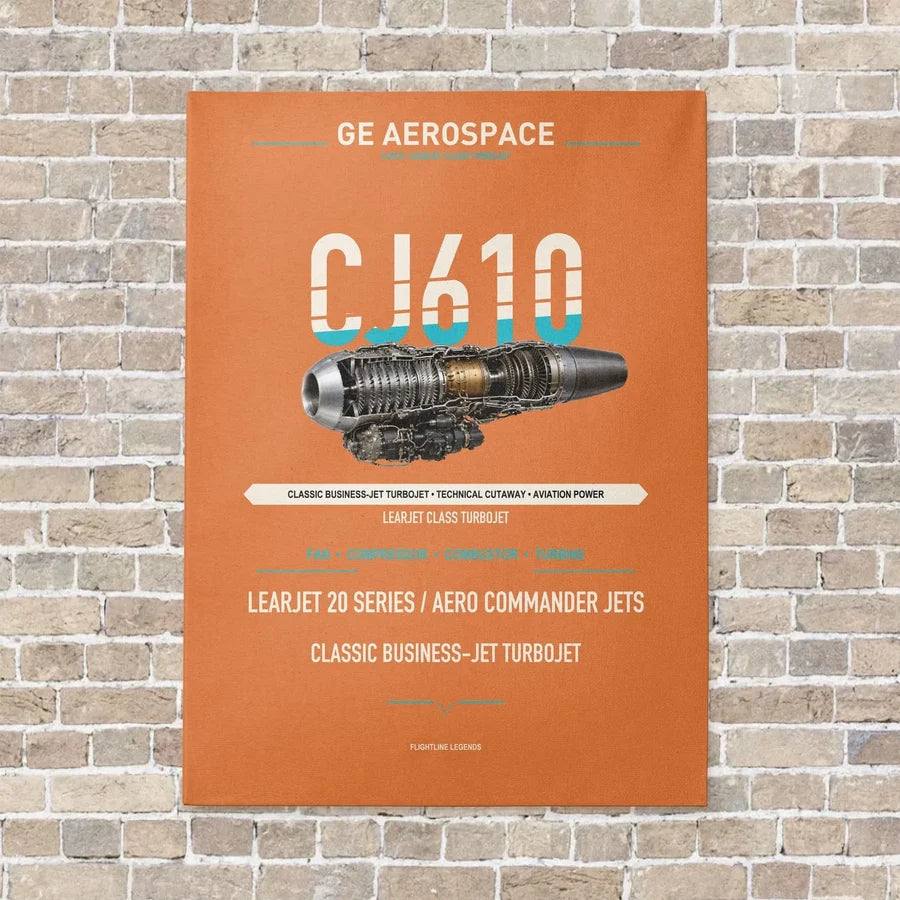 CJ610 vertical canvas print - no frame - orange background