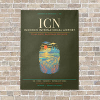 Thumbnail for Incheon International Airport ICN - Canvas Framed - Green Army
