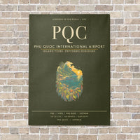 Thumbnail for Phu Quoc International Airport PQC - Canvas Framed - Green Army