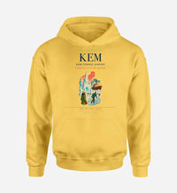 Thumbnail for Kemi-Tornio Airport (KEM) design on yellow hoodie single-side print