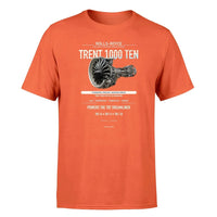 Thumbnail for Trent 1000 TEN design on orange single side