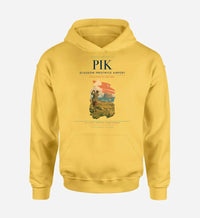 Thumbnail for Glasgow Prestwick Airport (PIK) design on yellow hoodie single-side print