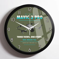 Thumbnail for DJI Mavic 3 Pro design on green army framed wall clock