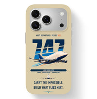 Thumbnail for Boeing 747-400 Dreamlifter design on beige magsafe iphone case