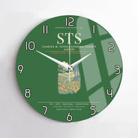 Thumbnail for Charles M. SchulzSonoma County Airport Santa Rosa STS Wall-Clock No-Frame - Green