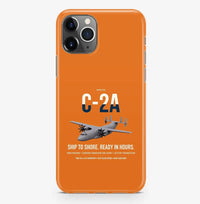 Thumbnail for C-2A Greyhound design on orange magsafe iphone case, for iPhone Pro Max