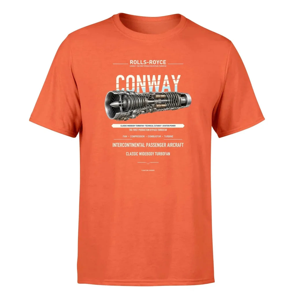 CONWAY design on orange single side