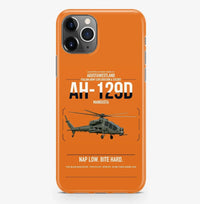 Thumbnail for AgustaWestland AH-129D Mangusta design on orange magsafe iphone case, for iPhone Pro Max