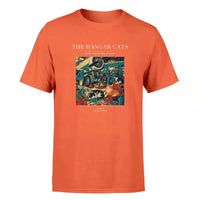 Thumbnail for VINTAGE G4137 - The Hangar Cats - Premium T-Shirt design on orange premium