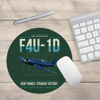 Thumbnail for F4U-1D Corsair design on dark green round mouse pad