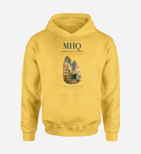 Thumbnail for Mariehamn Airport (MHQ) design on yellow hoodie single-side print
