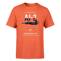 Thumbnail for AJ-2 Savage Tanker design on orange double-side t-shirt, single-side print