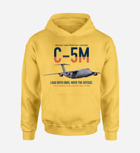 Thumbnail for C-5M Super Galaxy design on yellow double-side hoodie, single-side print