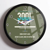 Thumbnail for Extra 300L design on green army framed wall clock