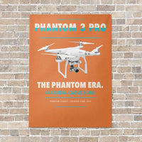 Thumbnail for DJI Phantom 3 Professional vertical canvas print - no frame - orange background