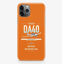 Thumbnail for Diamond DA40 design on orange magsafe iphone case, for iPhone Pro Max