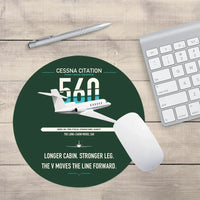 Thumbnail for Cessna Citation 560 - Citation V design on dark green round mouse pad