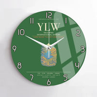 Thumbnail for Kelowna International Airport YLW Wall-Clock No-Frame - Green