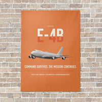 Thumbnail for E-4B Nightwatch vertical canvas print - no frame - orange background