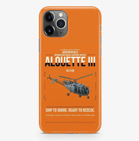 Thumbnail for Aérospatiale SA 316B Alouette III design on orange magsafe iphone case, for iPhone Pro Max