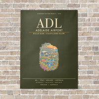 Thumbnail for Adelaide Airport ADL - Canvas Framed - Green Army