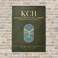 Thumbnail for Kuching International Airport KCH - Canvas Framed - Green Army