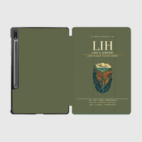 Thumbnail for Līhuʻe Airport (LIH) design on green army samsung tablet tablet case