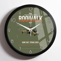 Thumbnail for Denel Rooivalk Mk 1F design on green army framed wall clock